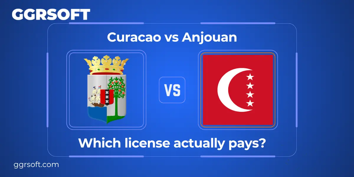 Curacao vs Anjouan gaming license comparison for payment processing